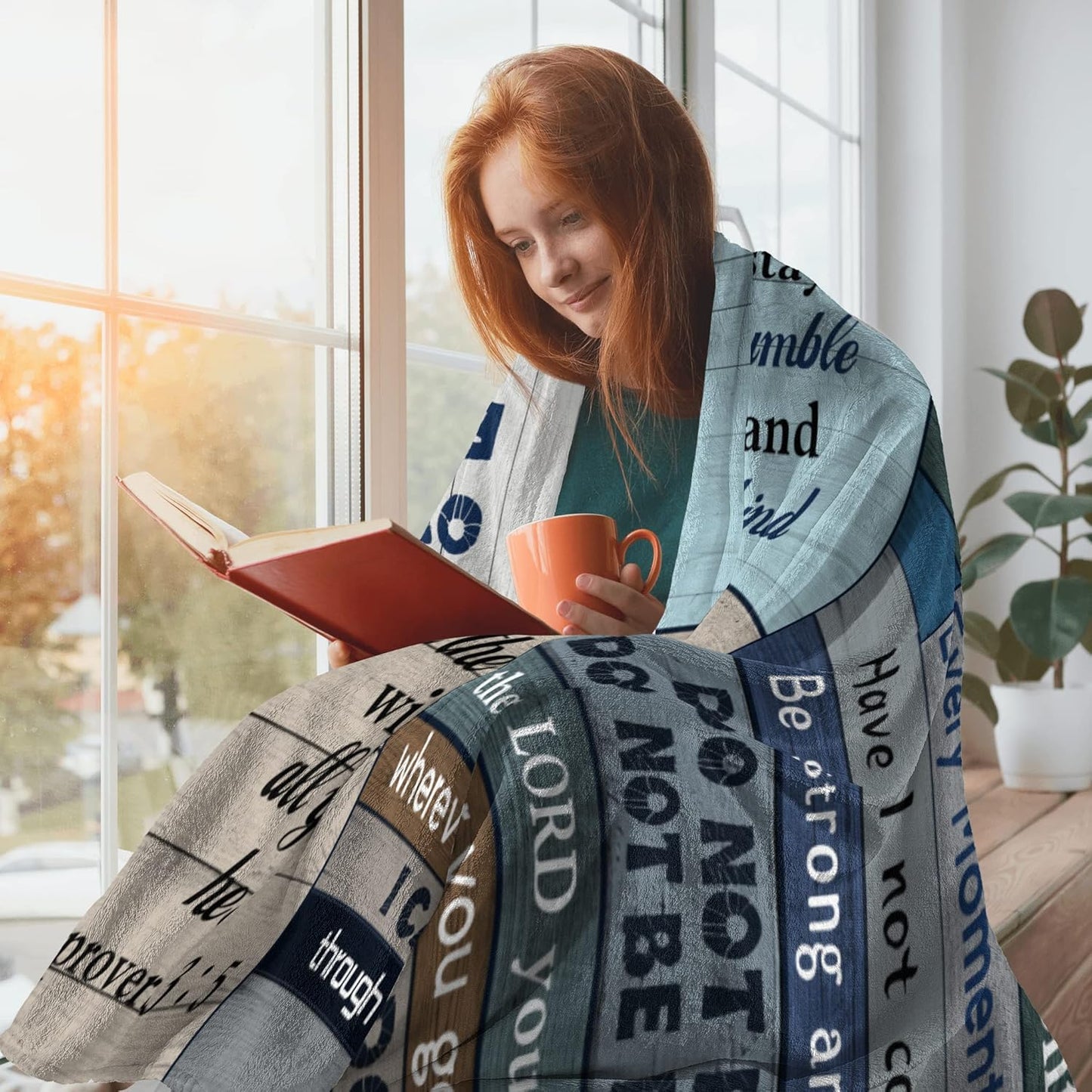 Christian Gifts for Women Faith Blanket 50"X60"- Bible Gifts - Best Gifts for Christian Women/Men - Religious Gifts for Women/Men - Scripture Gifts for Women - Funny Christian Throw Blanket